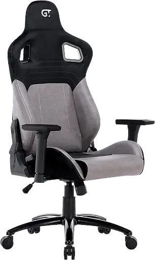 Геймерське крісло GT Racer чорне із сірим (X-2420 Black/Gray) - фото 4