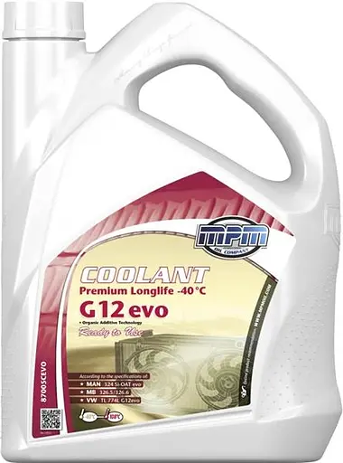 Антифриз MPM Premium Longlife G-12EVO готовий червоний -40°C 5л (87005CEVO)