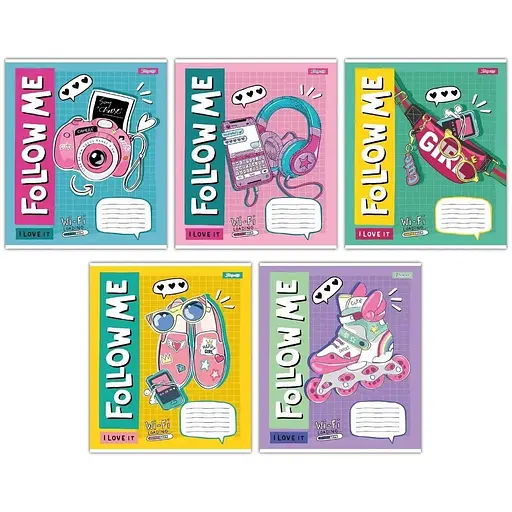 Зошит учнівський 1 Вересня 767219 Різнокольоровий (4823092286475)(SC) 1 шт. в асортименті - фото 1