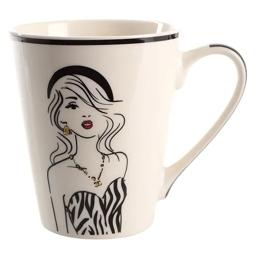 Чашка Limited Edition Madam D 300 мл белая (B02-E0825D)