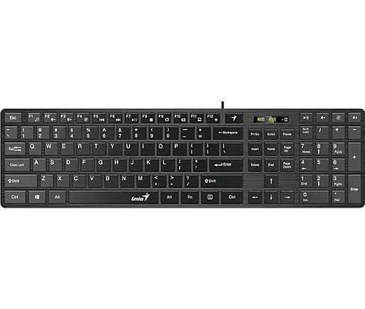 Клавіатура Genius SlimStar 126 USB Black (31310017407) - фото 1