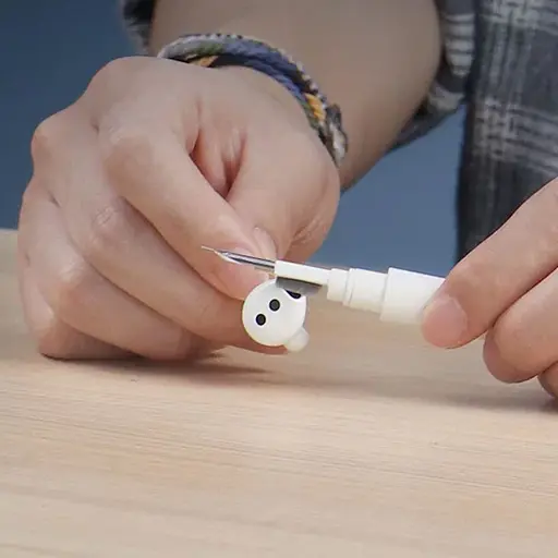Набір для чищення навушників HAGiBiS Cleaning Pen For AirPods (CP01) White - фото 3
