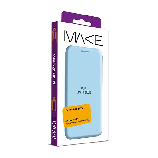 Чохол-книжка Make Samsung M35 Flip Light Blue - фото 2
