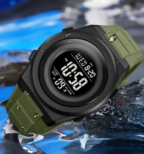 Чоловічий спортивний наручний годинник Skmei 2080 (Зелений) - фото 5