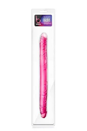 Двосторонній фалоімітатор B Yours 16 Inch Double Dildo 40.6 см рожевий - фото 4