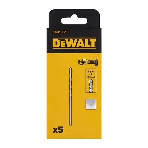 Фреза для гіпсокартону DeWALT, хвостовик 1/8 дюйма, 5 шт. (DT6620) - фото 1