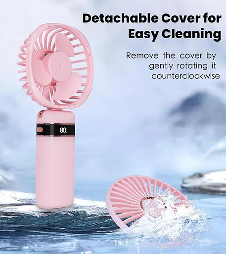 Ручной вентилятор 20+ часов работы USB 5 скоростей - фото 4