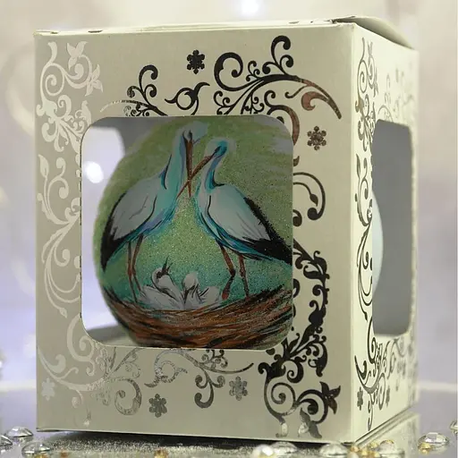 Ялинкова прикраса Санта Шоп Родина лелек скло (4820001112283) - фото 4