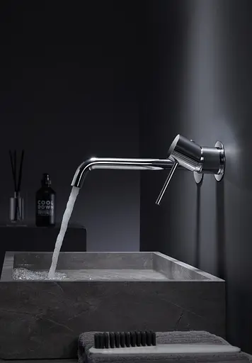 Змішувач для умивальника Imex Monza зі стіни хром GLM039 Хром - фото 4