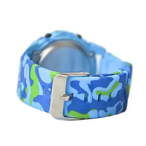 Детские наручные часы Skmei 1574 Голубой камуфляж - фото 6