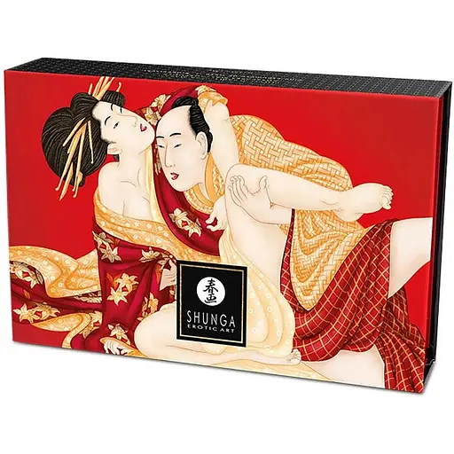 Подарунковий набір для масажу Shunga Kissable Massage Powder Sparkling Strawberry Wine, 2 шт - фото 4