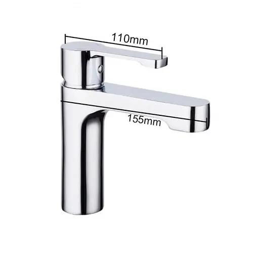 Смеситель для умывальника гайка Ø35 Gappo Tomahawk 1/8 G1002-2 Хром - фото 2