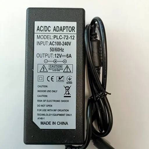Блок питания для камер видеонаблюдения OEM 12 вольт 6 Ампер 72W PLC-72-12 - фото 3