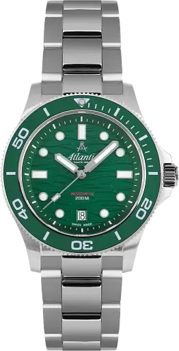 Часы Atlantic Mariner Quartz Wave Green 81376.41.79