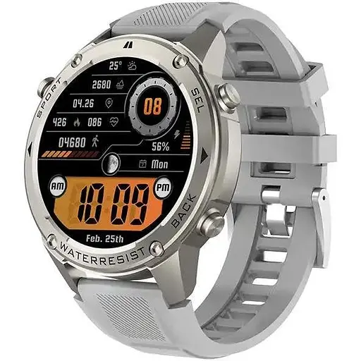 Чоловічий розумний смарт-годинник Smart Watch DM56 з AMOLED-дисплеєм спортивними режимами та компасом