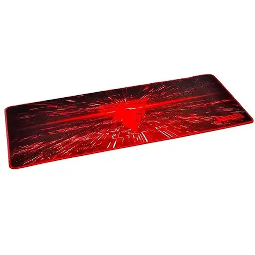 Игровая поверхность Jedel MP-07 геймерский коврик для мышки для ПК/ноутбука 70x30 см черный/красный - фото 2