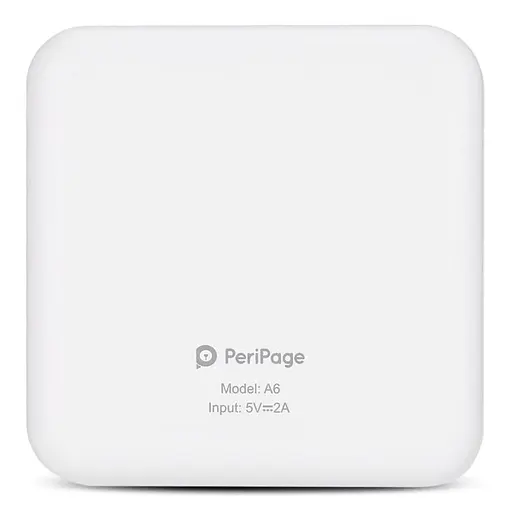 Портативний bluetooth термопринтер для смартфона PeriPage A6, білий (100334) - фото 5