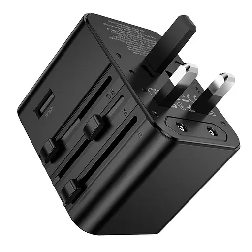 Зарядное устройство Hoco AC30 2 USB/2 Type-C CN to EU черный - фото 6