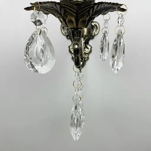 Бронзовое бра с хрустальными подвесами Line F 11549/1 - фото 3