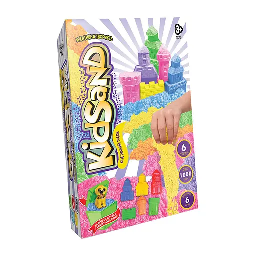 Набор творчества Кинетический песок Kidsand, коробка, 1000 г, укр/рус, Danko Toys - фото 3