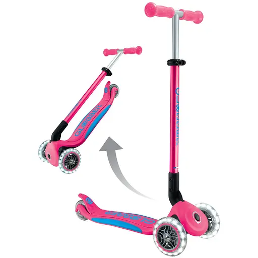 Самокат Globber Elite Lights 3+ колеса з підсвіткою 50 кг фуксія (439-610-3) - фото 14