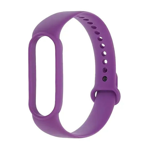 Ремінець силіконовий для Xiaomi Mi Band 5/6 колір 25 світло-фіолетовий - фото 1
