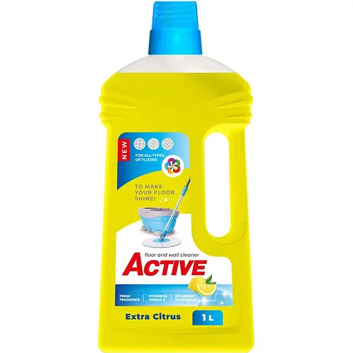 Засіб для чищення підлоги та стін Active Extra Citrus Floor Cleaner 1 л