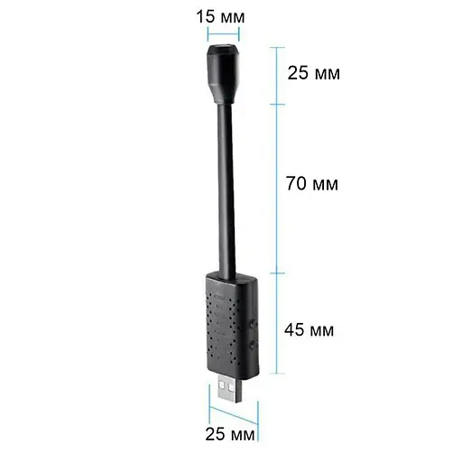 Wifi камера USB на гибком шлейфе Jianshu U21, запись 640х480P, без аккумулятора, Iwfcam app (101123) - фото 7