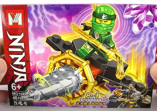 Конструктор Ниндзя герой, MG1589, подвижные конечности, 44 детали, (В ассортименте) - фото 5