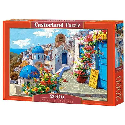 Пазл Castorland Весна на Санторини Греция 2000 эл. (c-200603)