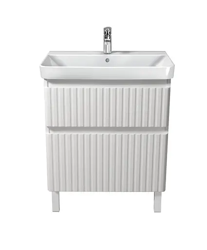 Тумба Мойдодир Fluffy 70-U з умивальником Vivace 70 Білий матовий - фото 4