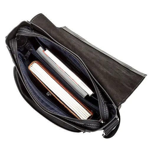 Чоловіча шкіряна сумка SHVIGEL 28х30х8 см sum0012486 - фото 4