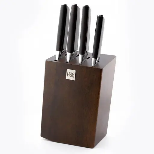 Набір Huo Hou Fire Compound Steel Knife Set (4 ножі з підставкою) HU0033 - фото 2
