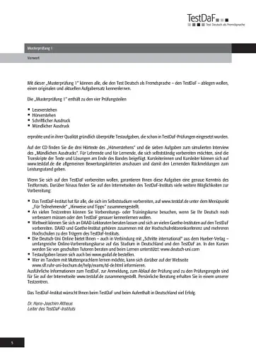 TestDaF Musterprüfung 1. Heft mit Audio-CD - фото 4