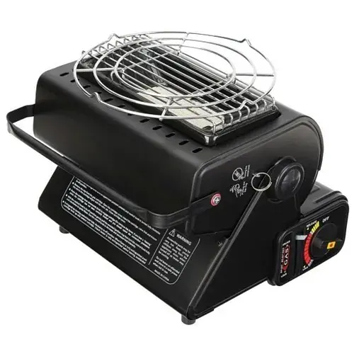 Обогреватель газовый + плита (горелка) Tradis Черный - фото 3