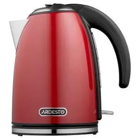 Електрочайник Ardesto EKL-F340R, Red, 2200 Вт, 1.7 л, дисковий, індикатор роботи, корпус пластик/метал, захист від перегріву та - фото 1