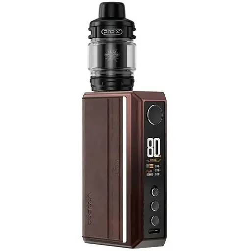 Електронна сигарета VooPoo Drag 5 177W з Uforce-X Tank 5.5ml Kit Gradient Brown (17447)