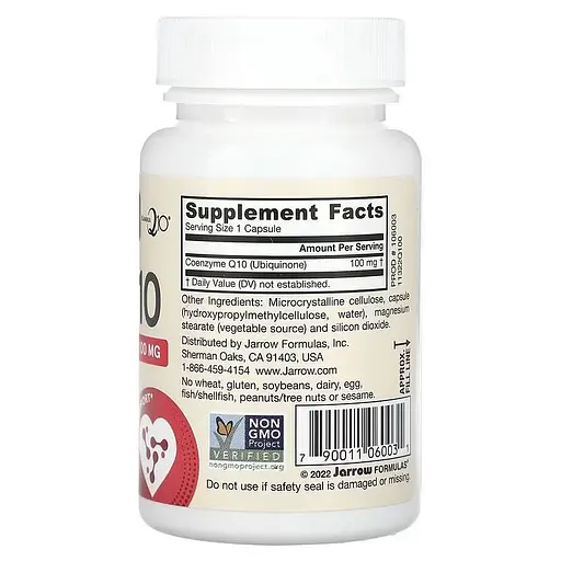 Коэнзим Jarrow Formulas Co-Q10 100 mg 60 вегакапсул - фото 2