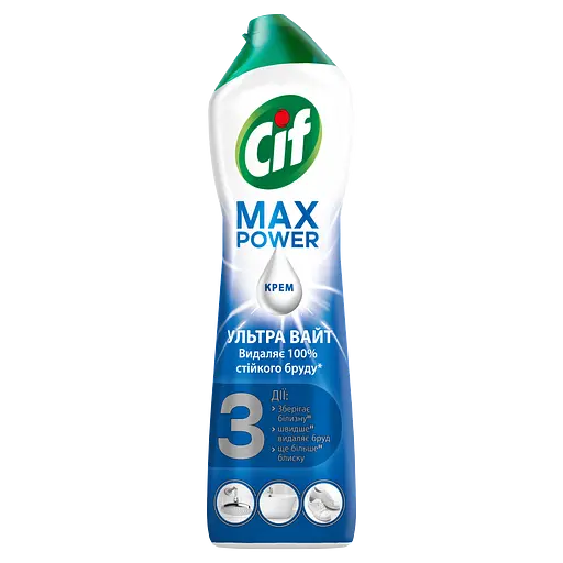Очищуючий крем Cif Ultra White 500 мл