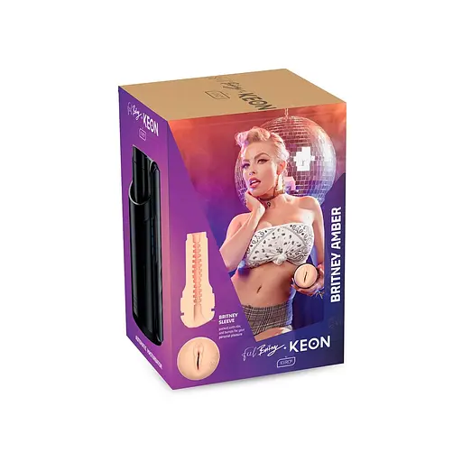 Секс-машина для чоловіків Kiiroo Keon Kombo Set інтерактивна з мастурбатором Feel Britney - фото 2