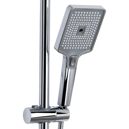 Душова система універсальна Qtap Aries на три споживача (з виливом) QTARI111CRM45560 Chrome, Хром - фото 4