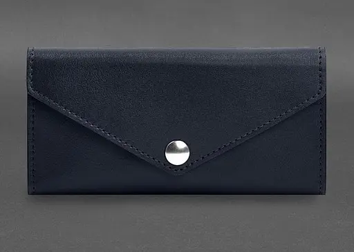 Кожаный клатч (портмоне) на кнопке 5.0 - фото 1