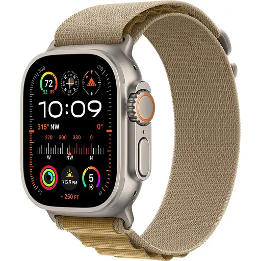 Смарт-часы Apple Watch Ultra 2 49mm Natural Titanium Case with Tan Alpine Loop Small (MX4E3) Б/У [160512] - фото 1