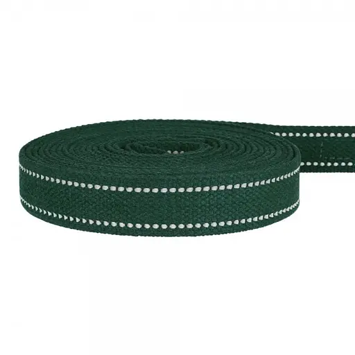 Повідець для собак Barksi Сotton з карабіном квадратне вушко 200x2 см зелений - фото 4