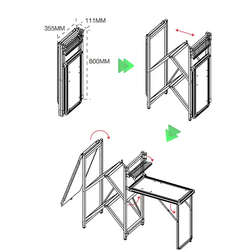 Складна туристична тумба BRS-Z12 - фото 4