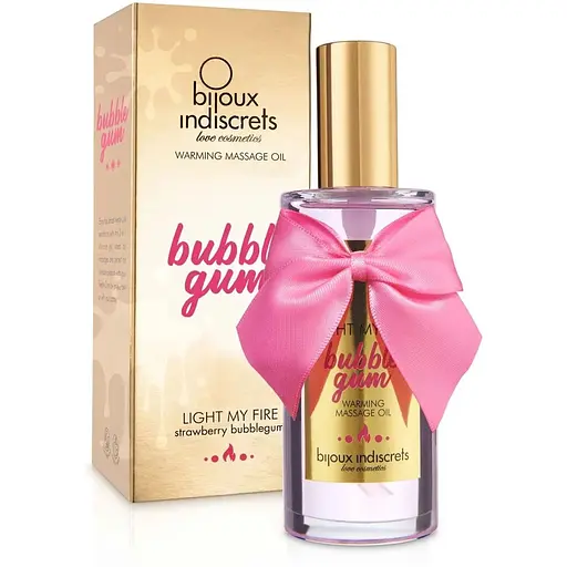 Розігрівальна олія Bijoux Indiscrets Light My Fire - Strawberry Bubblegum