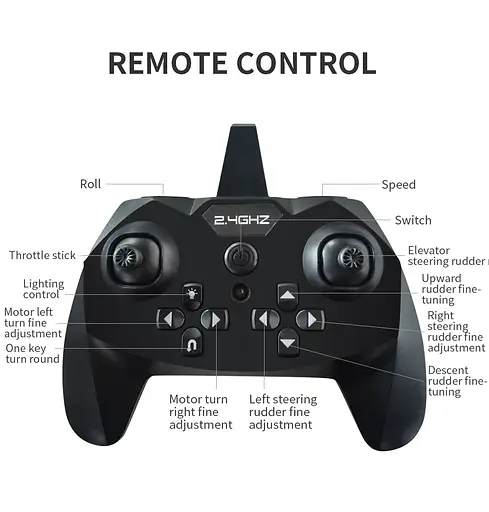 Глайдер на радиоуправлении Kfplan KF605 с гироскопом (Черный) - фото 6