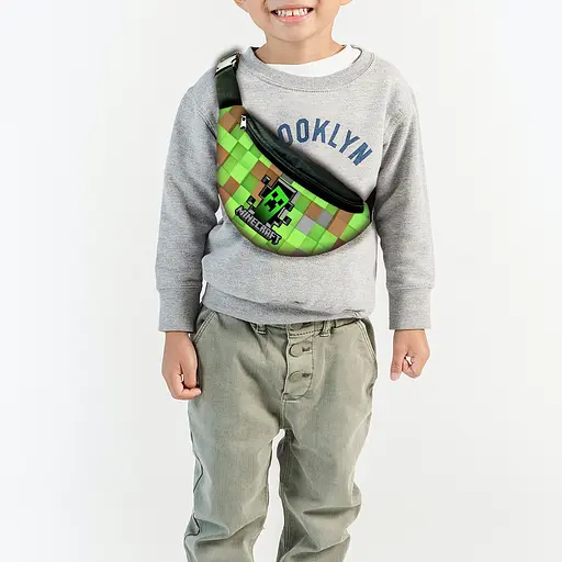 Сумка-бананка дитяча майнкрафт"Minecraft" 32х15см, для хлопчика, молодіжна (00005)