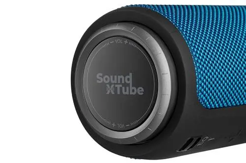 Колонка портативная 2E SoundXTube TWS, Dark Blue, 2 x 15 Вт, Bluetooth 5.0, MicroSD, AUX, USB Type-C, питание от аккумулятора 3600 мАч, IPX7 (2E-BSSXTWBL) - фото 4