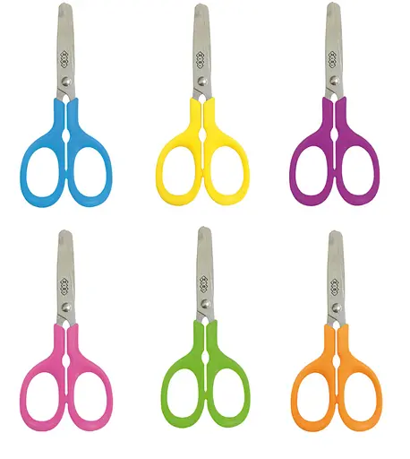 Ножиці дитячі, 120 мм, пластикові ручки, 2 шт. (В асортименті) - фото 2